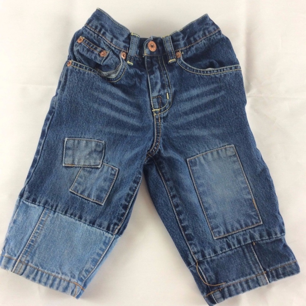 Baby Gap Boys Jeans Size 12-18 Months Patchwork